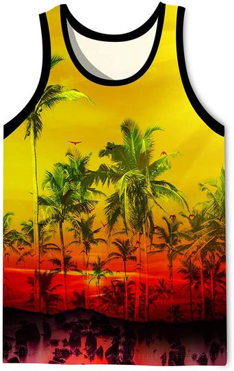 LAIDIPAS Men's 3D Tank Tops Summer Casual Novelty Sleeveless Shirt Unisex Colorful Graphics Top Tees Shirt