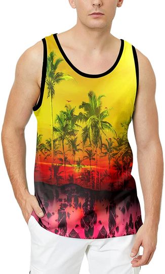 LAIDIPAS Men's 3D Tank Tops Summer Casual Novelty Sleeveless Shirt Unisex Colorful Graphics Top Tees Shirt