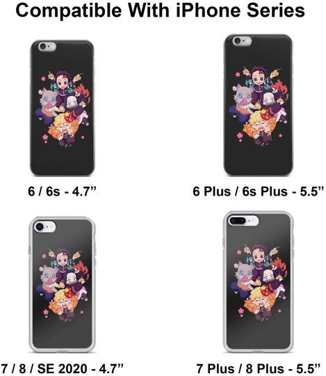 Demons Chibis Slayer Phone Case Compatible with All iPhones