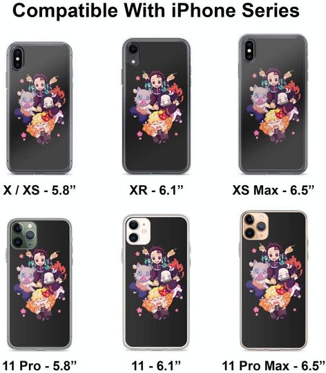 Demons Chibis Slayer Phone Case Compatible with All iPhones