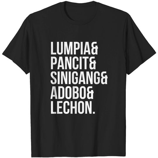 Sinigang Adobo Lechon Filipino Food Pinoy T-Shirt