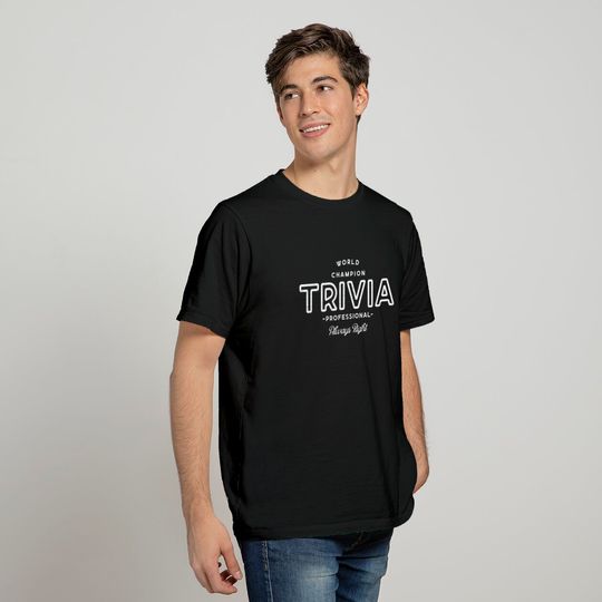 Retro World Champion Trivia Professional T Shirt