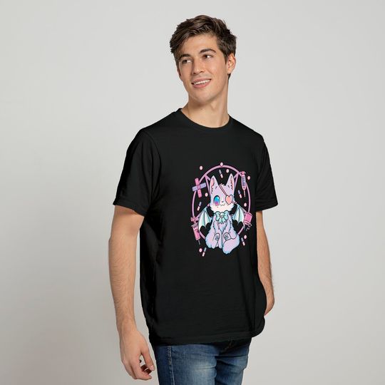 Pastel Goth Kawaii Yami Cat T Shirt