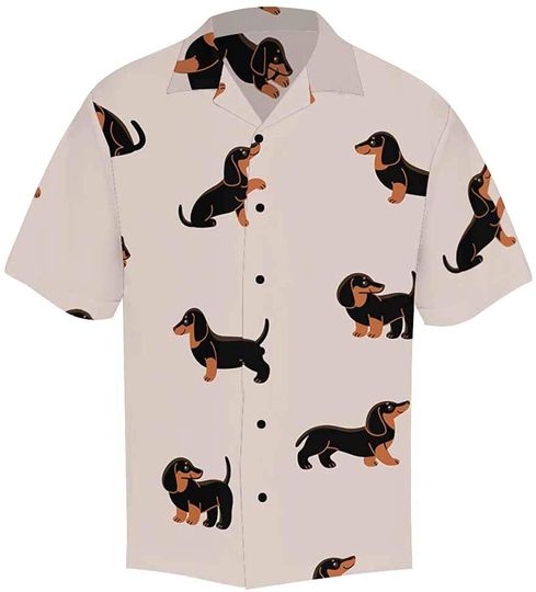 Men's Casual Button Down Short Sleeve Hawaiian Shirt