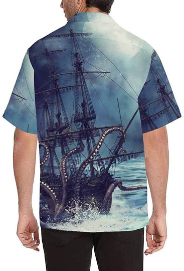 Men's Casual Hawaiian Shirt Underwater World