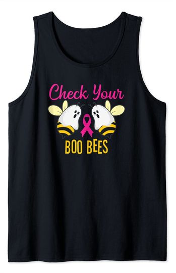 Boo Bees Tank Top Check Your Boo Bees Breast Cancer Squad Tribe