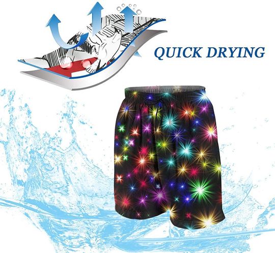 3D Printed Youth Boys Swim Trunks Quick Dry Watercolor Roaring Lion Beach Shorts