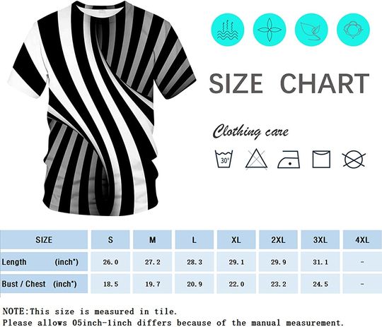 Unisex Magical Optical Illusion Pattern 3D Printed Tops Tees Casual Short Sleeve T Shirts for Men Women