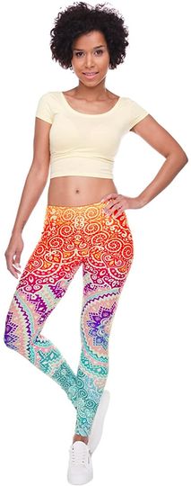 Women Leggings Digital Print Yoga Skinny Pants High Waist Gym Elastic Tights