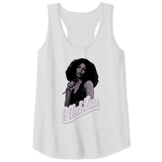 Donna Summer I Feel Love Graphic Queen Of Disco Music Singer Unofficial Unisex Tank Top Vest