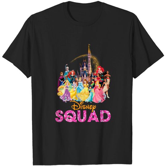 Disney Princess Shirt, Princess Squad  Tshirt
