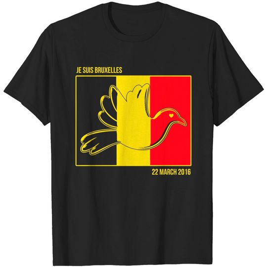 Belgium - Je Suis Bruxelles -- Belgium Solidarit T Shirt