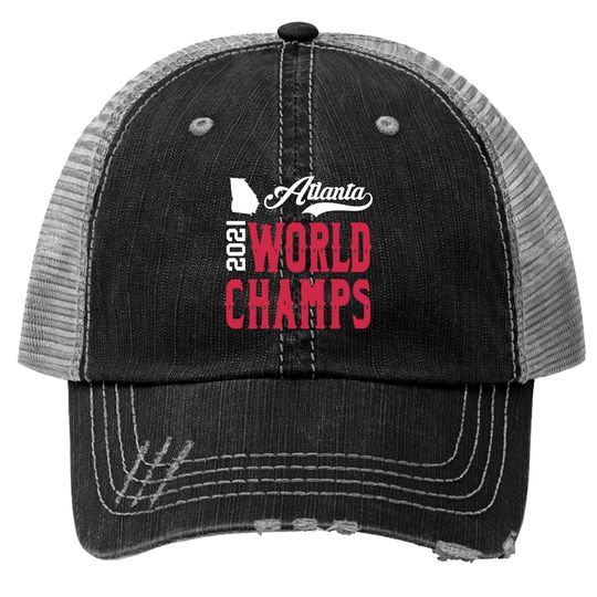 Atlanta Braves World Series 2021 Champion Baseball Trucker Hats