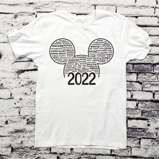 2022 Disney Family Shirts Matching Disney World Vacation Shirts Disneyland Personalized Custom Shirts