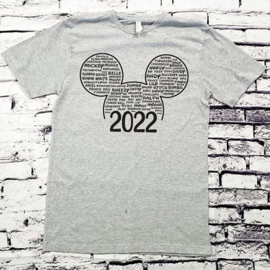 2022 Disney Family Shirts Matching Disney World Vacation Shirts Disneyland Personalized Custom Shirts