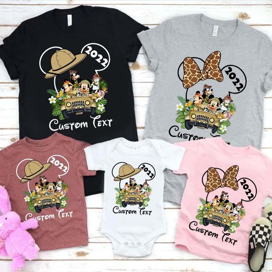 Personalised Animal Kingdom Custom Disney Vacation shirts, Matching Family Shirts, Disney 2022 shirts